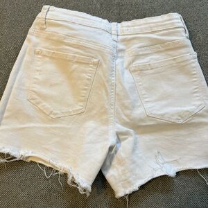 White Jean shorts never worn